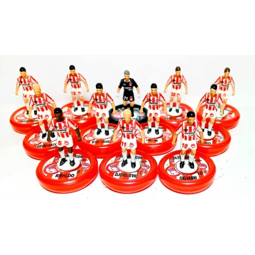 Subbuteo Andrew Table Soccer Olympiacos 2004-05 on Aeolus II Professional bases
